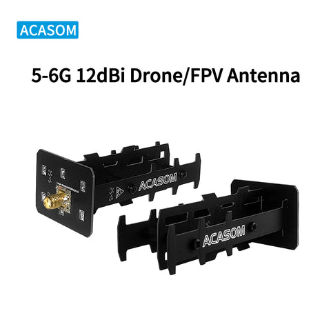 5-6GHz 12dBi High-Gain Drone FPV Antenna | Wide Beamwidth | Low VSWR for Long-Range Video Transmission