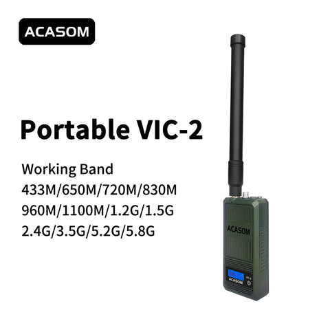 1450MHz-1650MHz 1.5G 50W Wireless Portable FPV Drone Signal Jammer VIC-2 for High Power VCO