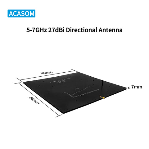 5-7GHz 27dBi Ultra High-Gain Directional Antenna | Super Flat Panel for Long-Range FPV, Drone & UAV Data Links