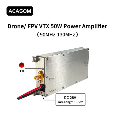 90-130MHz Ultra-High-Power Amplifier for Extreme-Range Drone & UAV Systems
