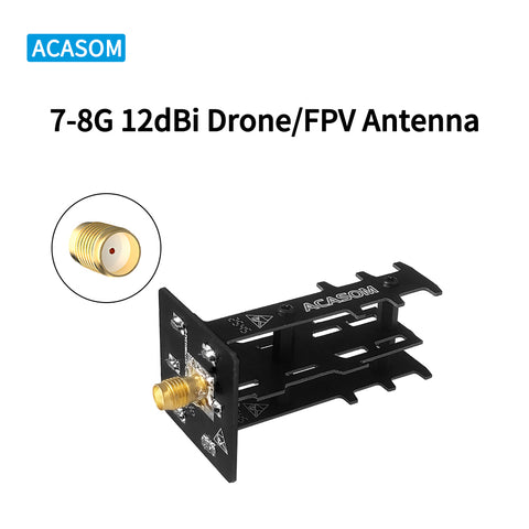 7-8GHz 12dBi Directional Panel Antenna | Wideband 6.5-8GHz | High Efficiency >90%