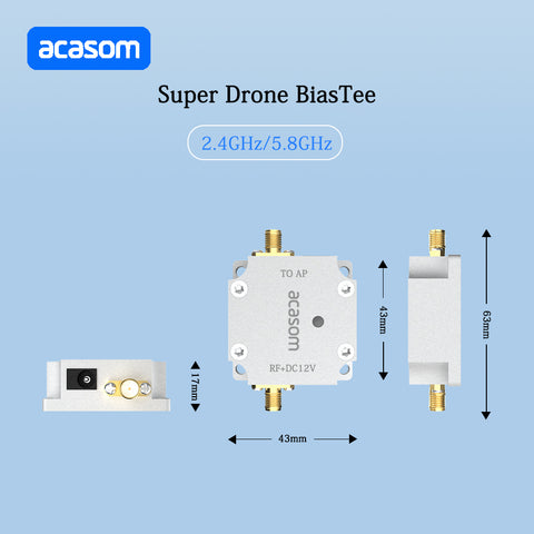 2.4GHz 5.8GHz Power Supply Bias Tee RF Bias Feeder RF Blocker FOR WIFI ZIGBEE BLUETOOTH