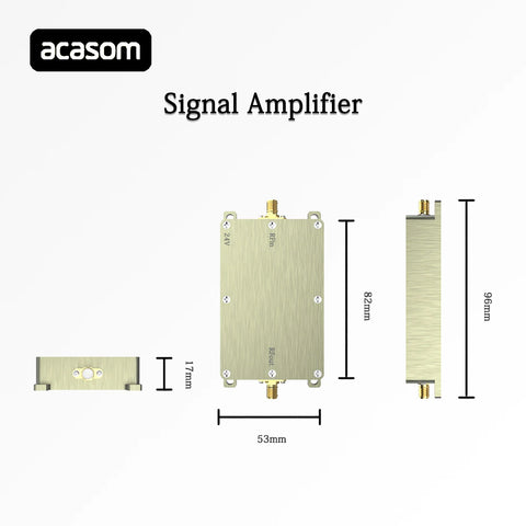 5.2GHz 10W 20W 40W 50W RF High Power Amplifiers wireless Signal Extender Sweep Signal Source For  WiFi6