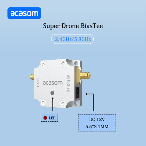 2.4GHz 5.8GHz Power Supply Bias Tee RF Bias Feeder RF Blocker FOR WIFI ZIGBEE BLUETOOTH