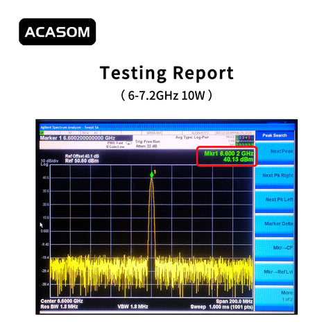 6-7.2GHz 10W Broadband Ultra-Light FPV VTX Amplifier PCBA | 40dBm GaN Booster for 6GHz Drone Video & WiFi 6E/7 | 38dB Gain, 8.7g, 24-28V