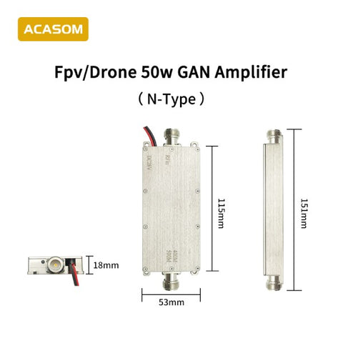 1.4GHz 20W GaN High Power FPV Drone Signal Booster Amplifier