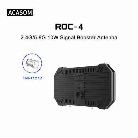 ROC-4 2.4G/5.8G 10W 8000mAh двухдиапазонный усилитель сигнала антенна расширитель диапазона пульт дистанционного управления 