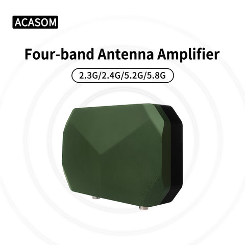 ROC-5 10W Quad-Band Antenna Amplifier | 2.3G/2.4G/5.2G/5.8G FPV Booster with Built-in High-Gain Antennas & 6000mAh Battery | IP68 Waterproof for Drone & UAV Range Extension